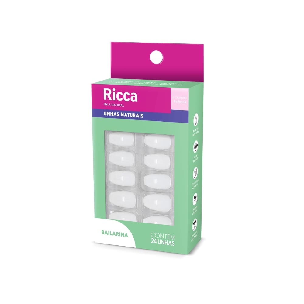 Unhas Ricca Naturais Bailarina