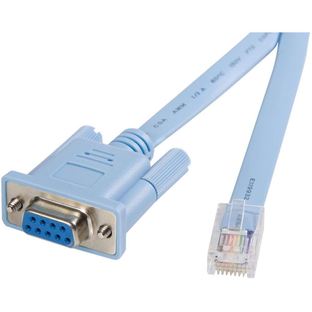 Cabo StarTech RJ45 para DB9 Cisco Console 1,8 m M/F