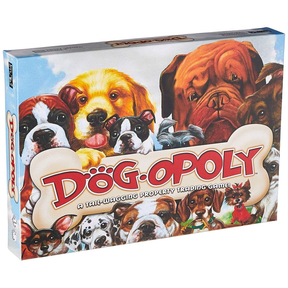 Jogo de tabuleiro Late for the Sky Dog-Opoly para 2 a 6 jogadores com mais de 8 anos