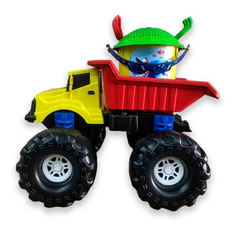 Caminhão de Brinquedo Caçambão Praia + Balde - Kendy