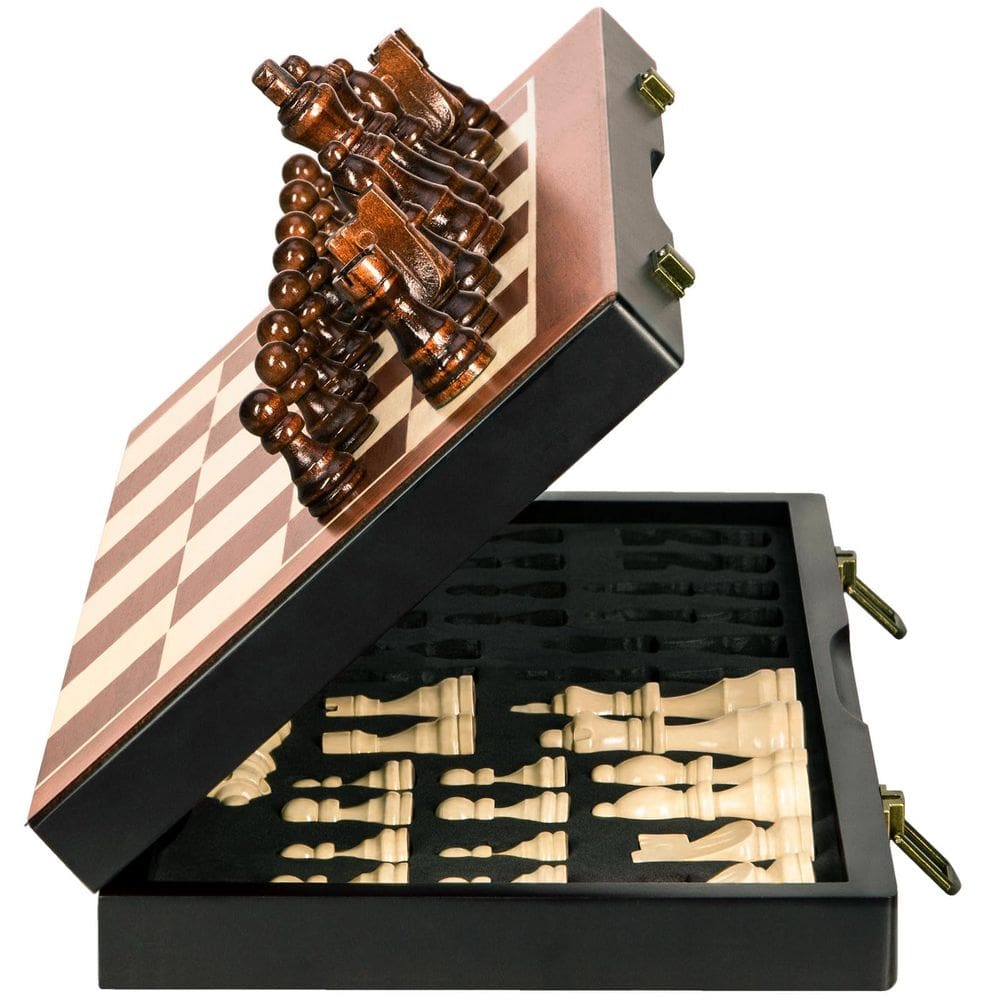 Conjunto de xadrez BIVOMON Magnetic Wooden 15, jogo de tabuleiro exclusivo