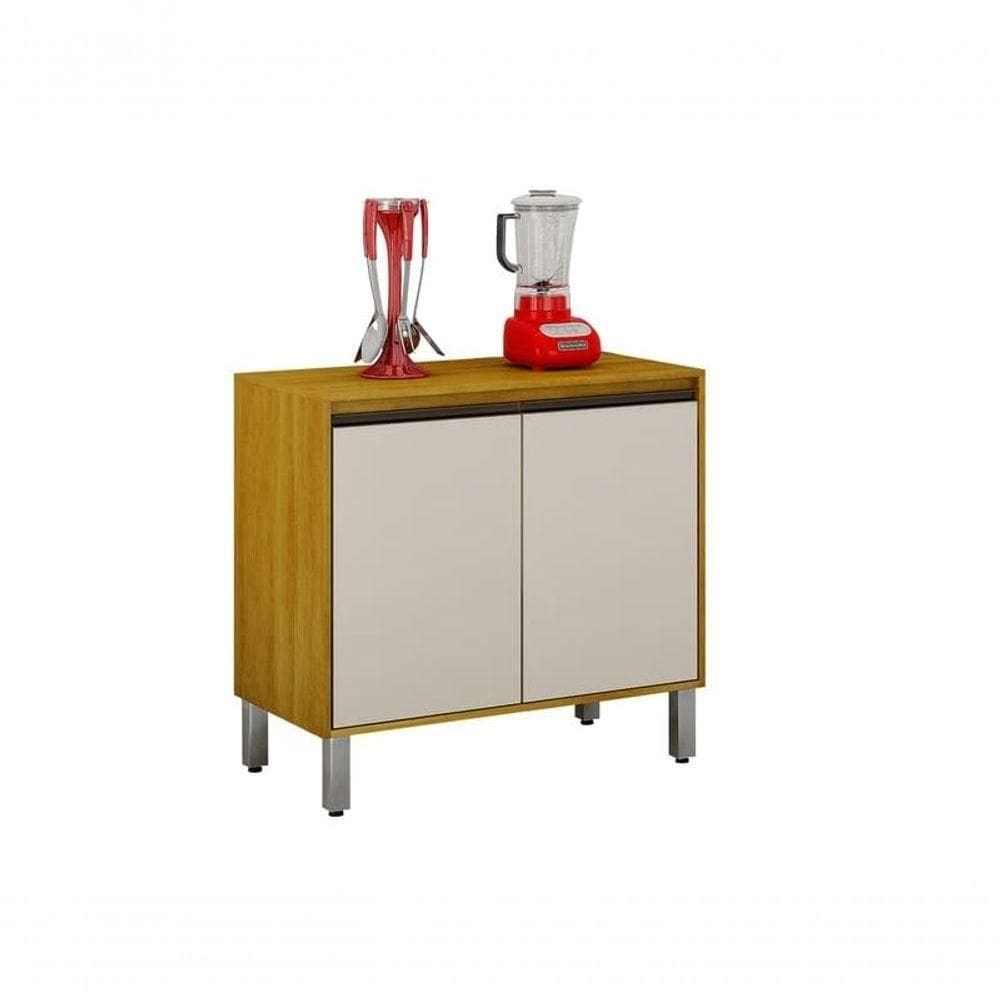 Balcão De Cozinha 2 Portas - Eduarda-cinamomo/off White - Chf Móveis