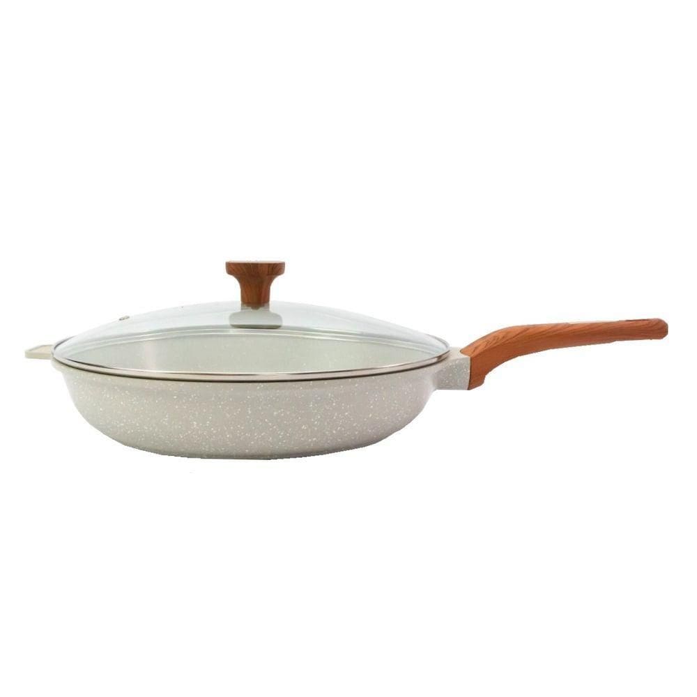 Frigideira Antiaderente Cerâmico Temperatti Bianco Cmtv 32cm