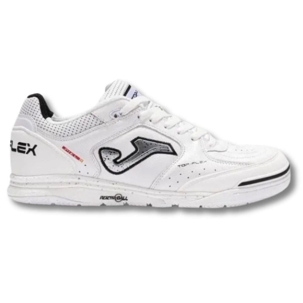 Chuteira Futsal Joma Top Flex Rebound Unissex Branco Preto