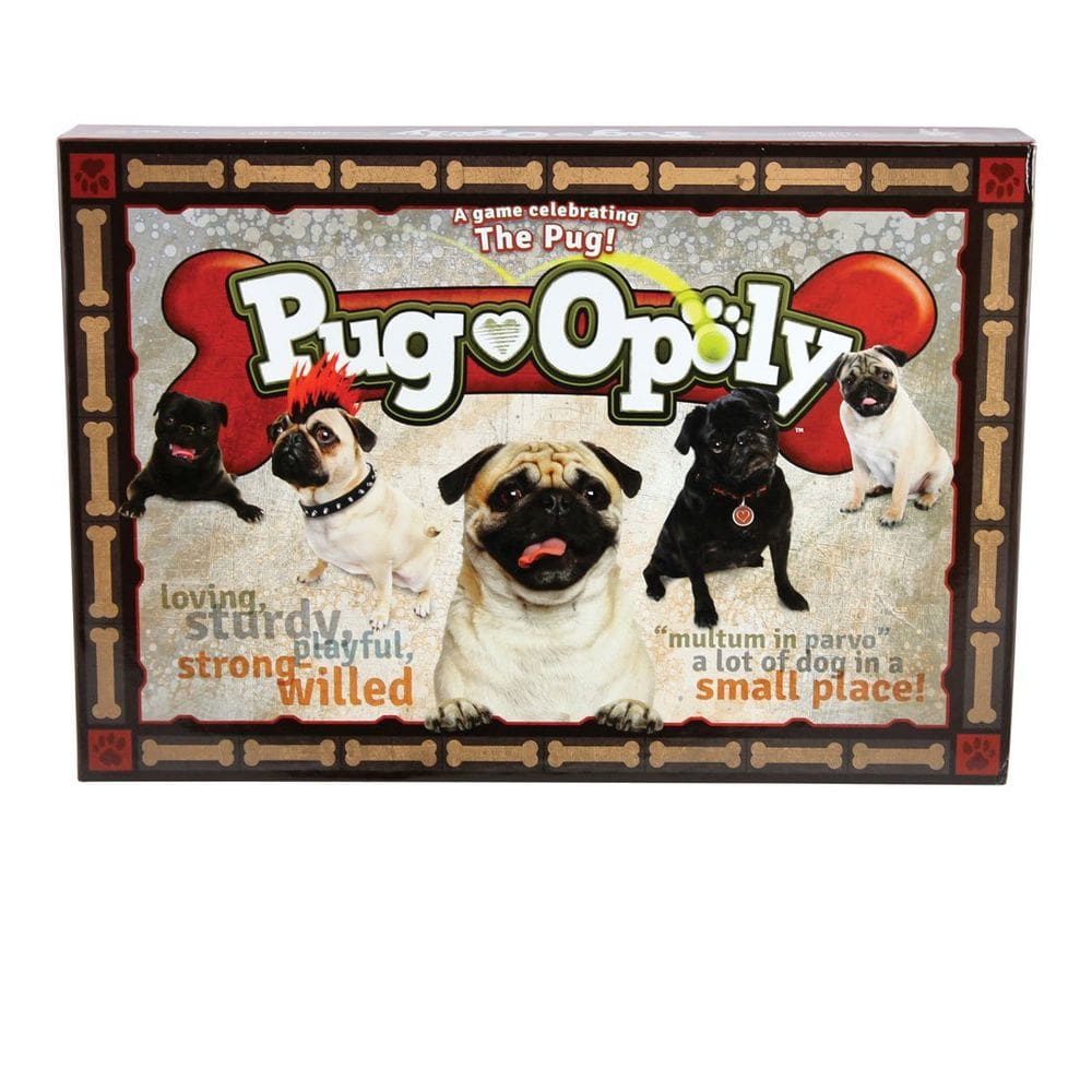 Jogo de tabuleiro Late for the Sky Pug-opoly para 2 a 6 jogadores