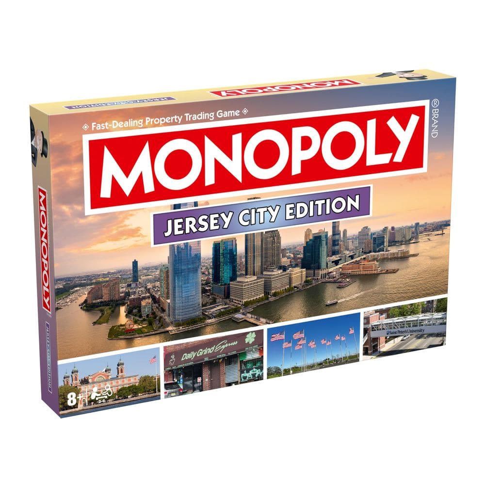 Jogo de Tabuleiro Monopoly Jersey City NJ Edition 2-6 jogadores