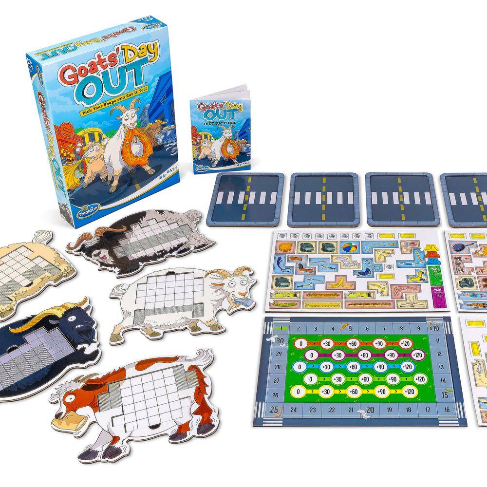 Jogo de tabuleiro ThinkFun Goats` Day Out para 2 a 5 jogadores