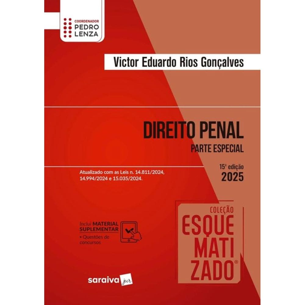 Coleção Esquematizado - Direito Penal - Parte Especial - 15ª Edição 2025