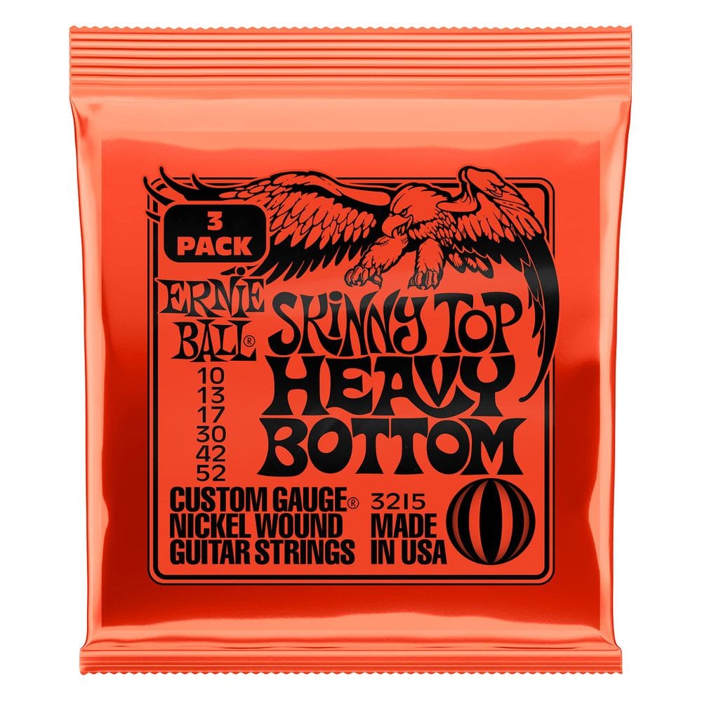 Cordas de guitarra elétrica Ernie Ball Skinny Top Heavy Bottom
