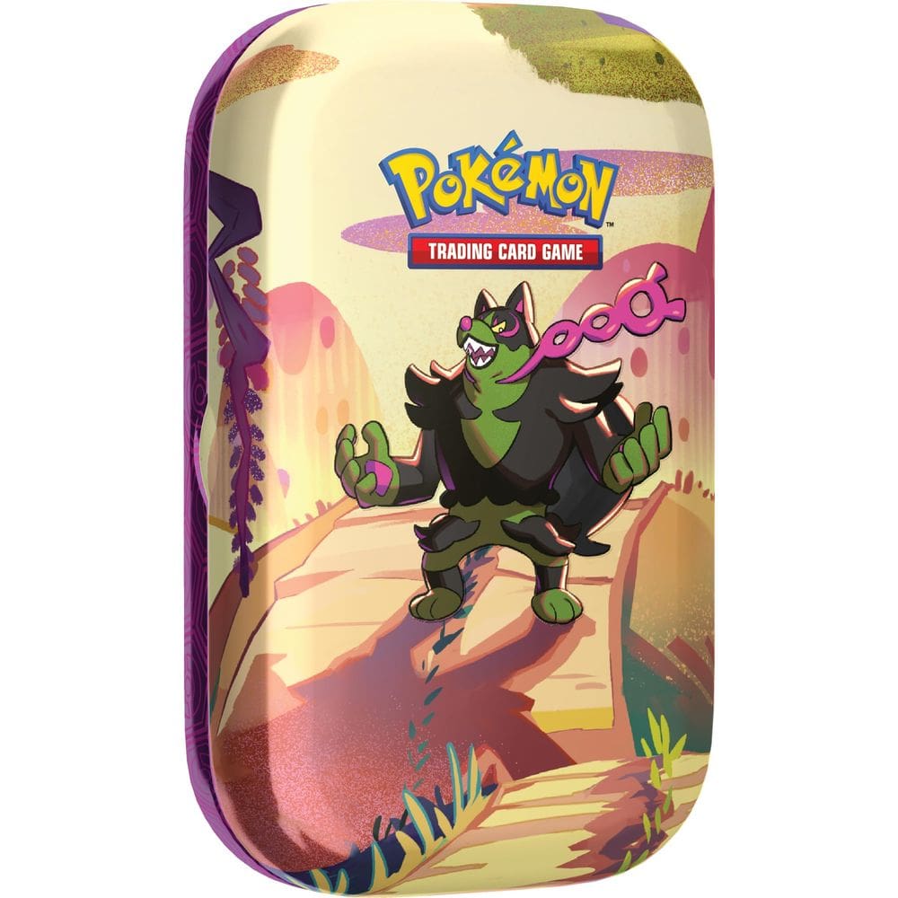 Fábula envolta em miniPokémon TCG em escarlate e violeta