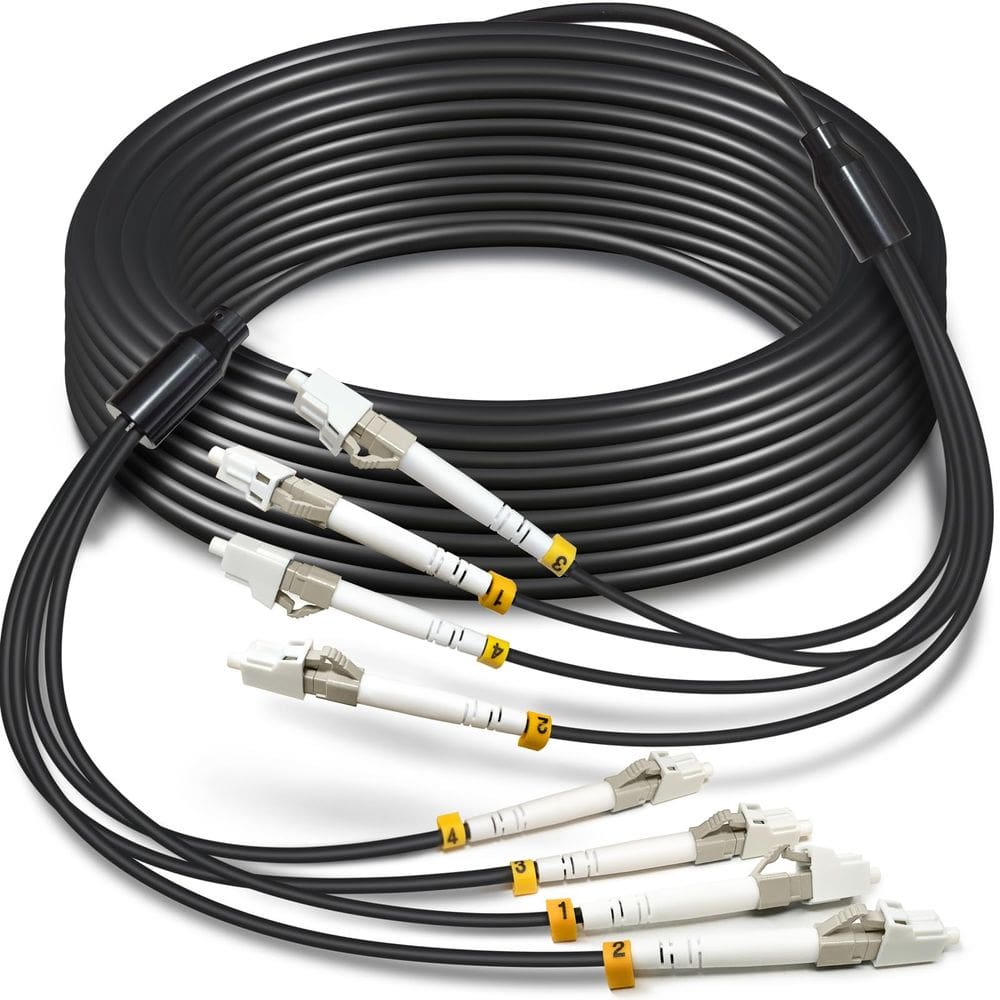 Cabo de conexão de fibra óptica YUTIANHOME 5m OM3 Multimode LC-LC