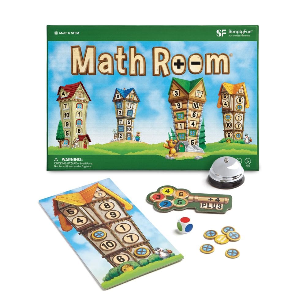 Jogo educacional de matemática SimplyFun Math Room Kids 5+ Years