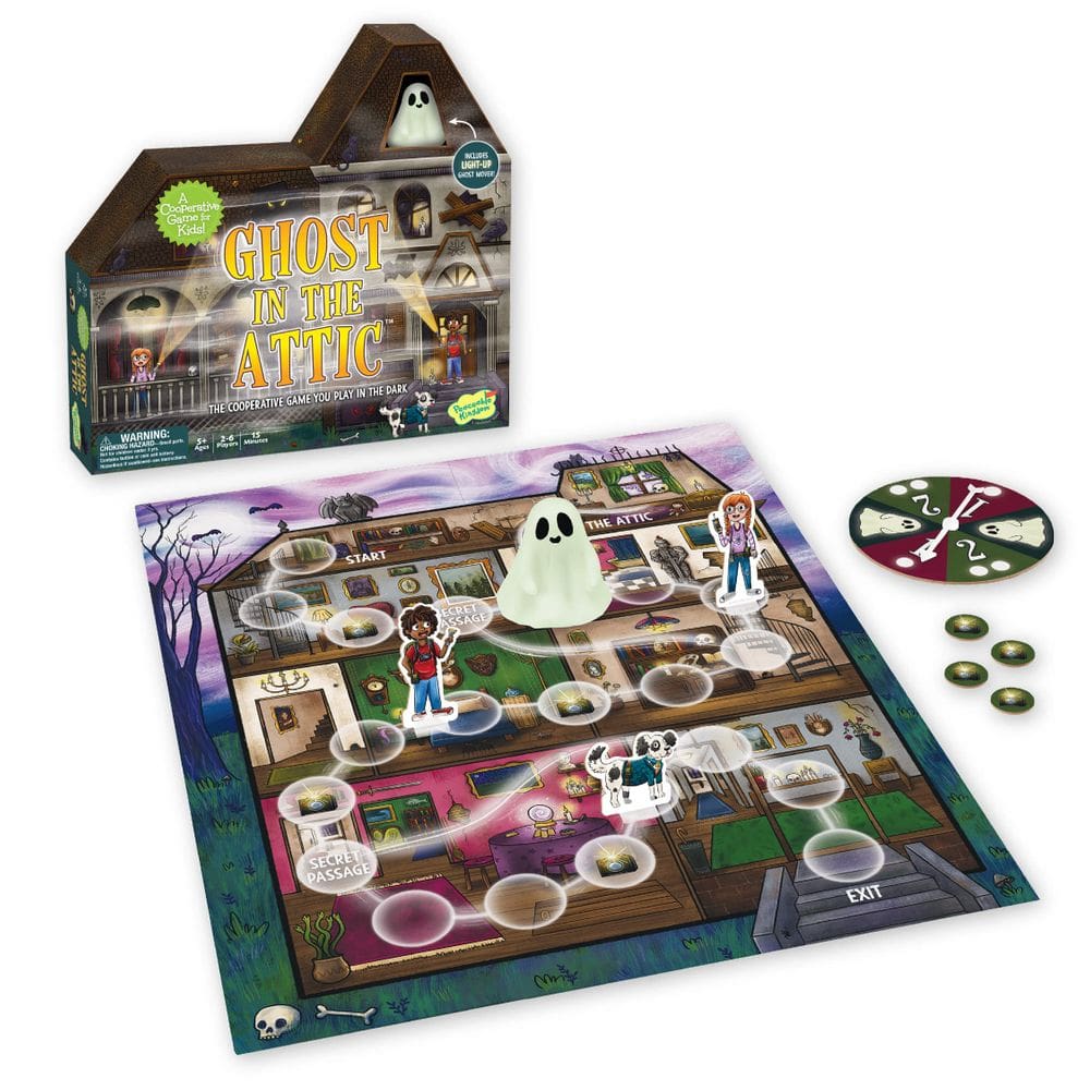 Jogo de Tabuleiro Peaceable Kingdom Ghost in The Attic Kids 5+ Years