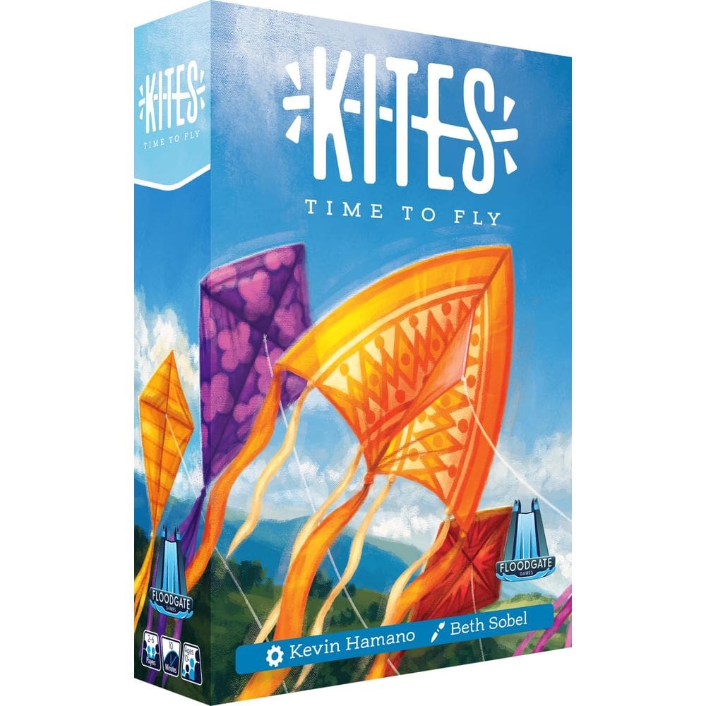 Jogo de tabuleiro Floodgate Games Kites para 2 a 6 jogadores com mais de 10 anos
