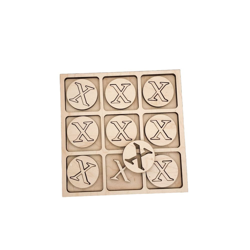 Jogo de tabuleiro Tic Tac Toe AvtrBoutique com tema tradicional