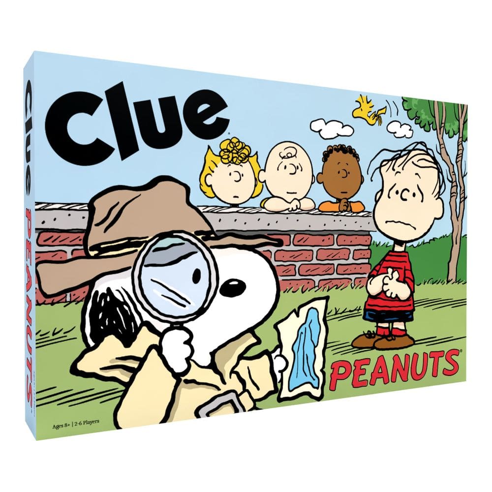 Jogo de tabuleiro CLUE Peanuts Solve Mystery Linus`s Missing Blanket