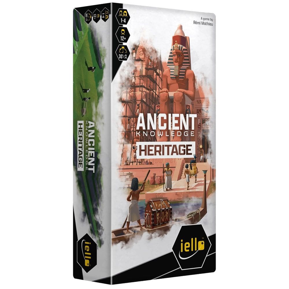 Expansão do jogo de cartas de estratégia IELLO Ancient Knowledge Her