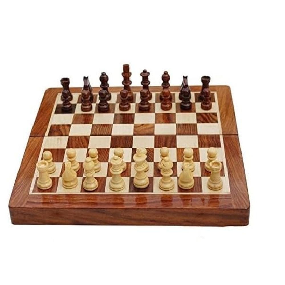 Conjunto de xadrez BCBESTCHESS feito à mão em jacarandá com peças magnéticas