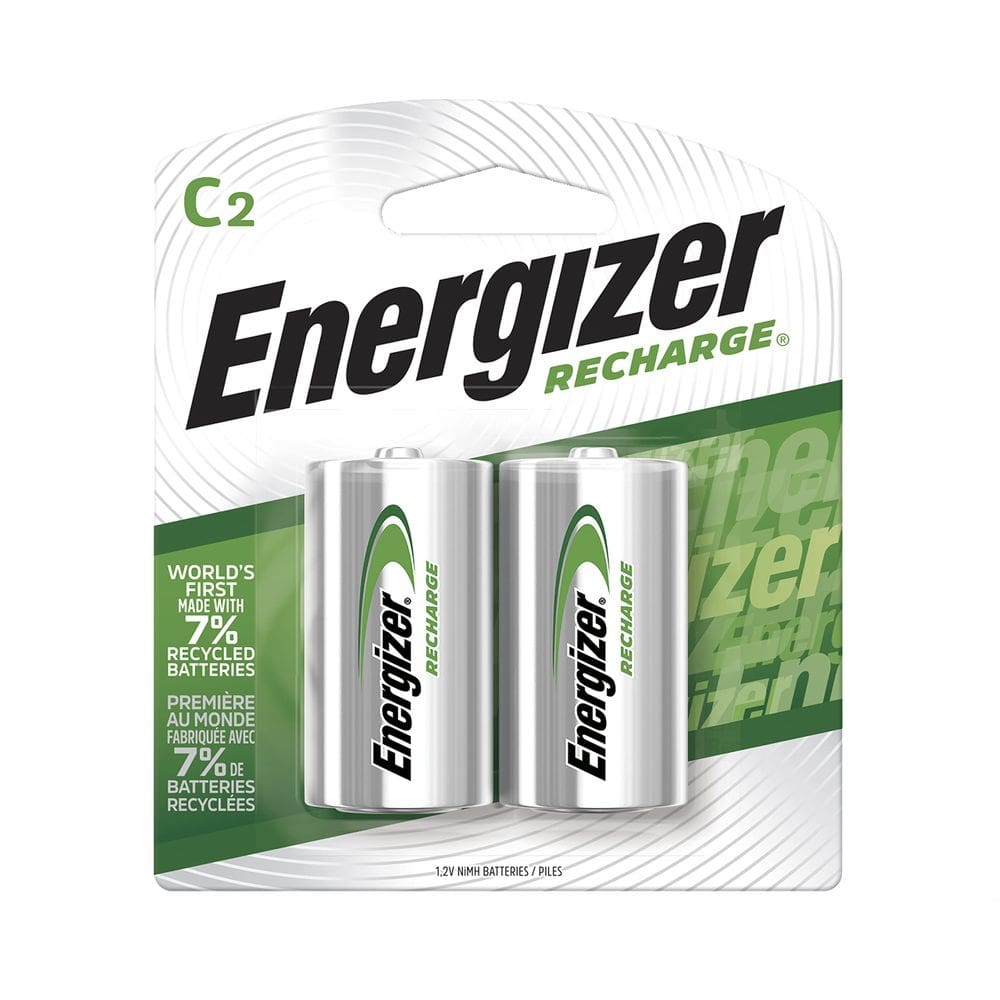 Bateria recarregável Energizer C NiMH 1,2 V, pacote com 2