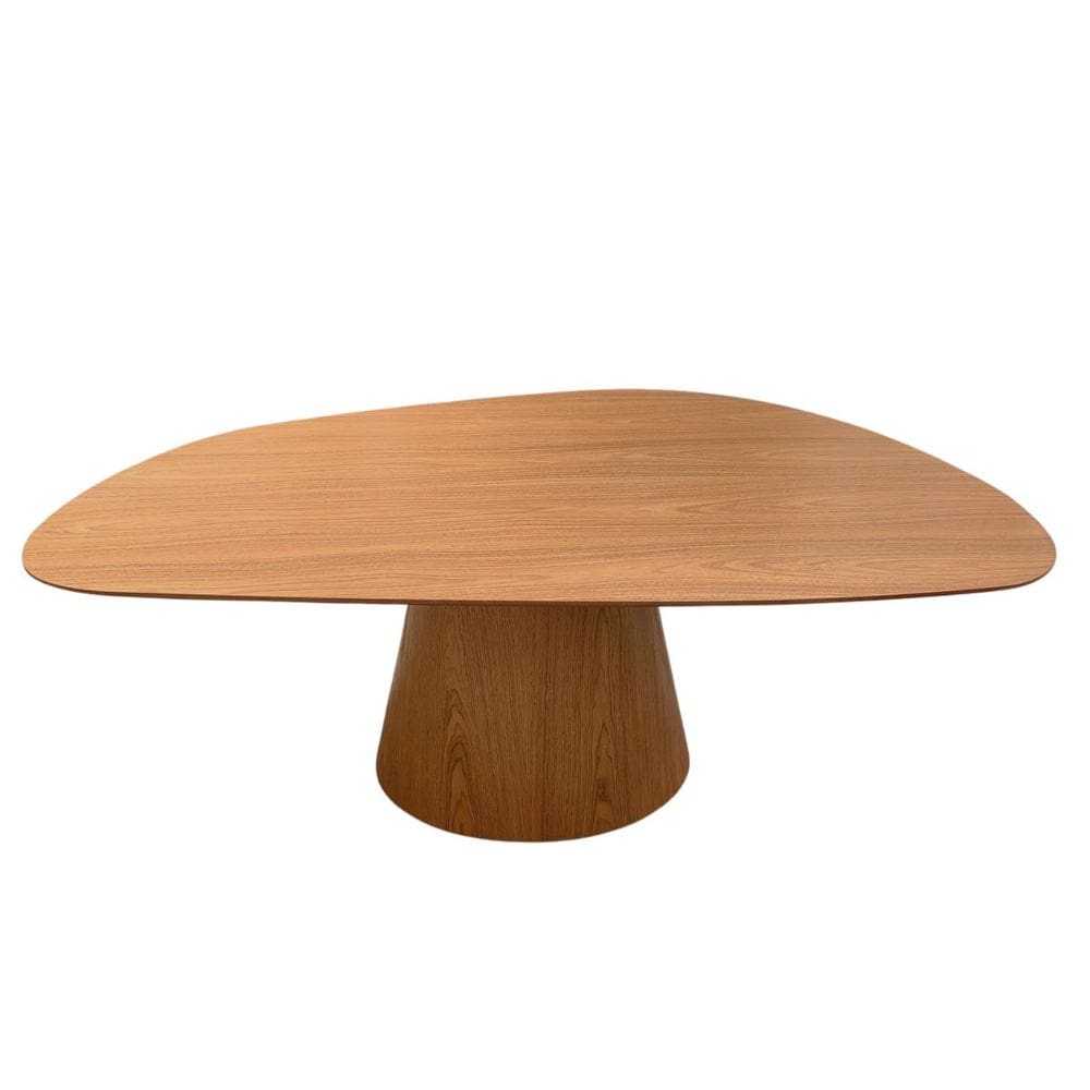Mesa De Jantar Cone Oval Orgânica 244x137 Cm Freijó