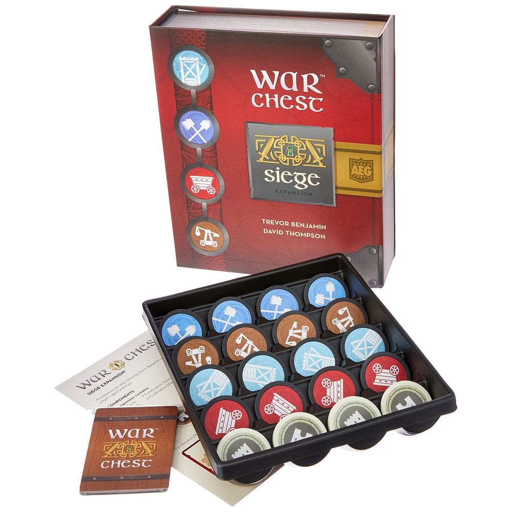Jogo de Tabuleiro War Chest Siege Expansion AEG Strategy 14+ Age