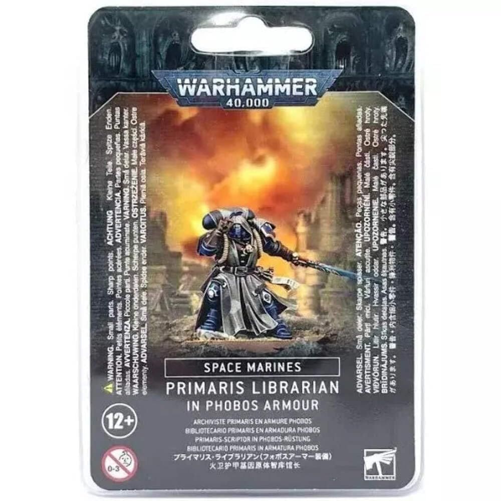 Bibliotecário primário da Marinha Espacial em miniatura de Warhammer 40K