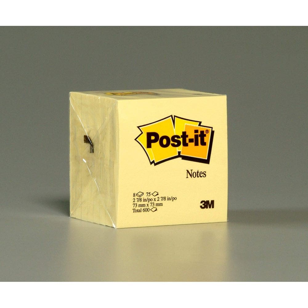 Sticky Notes Post-it de 3 x 3 polegadas, amarelo canário, 75 folhas x 6