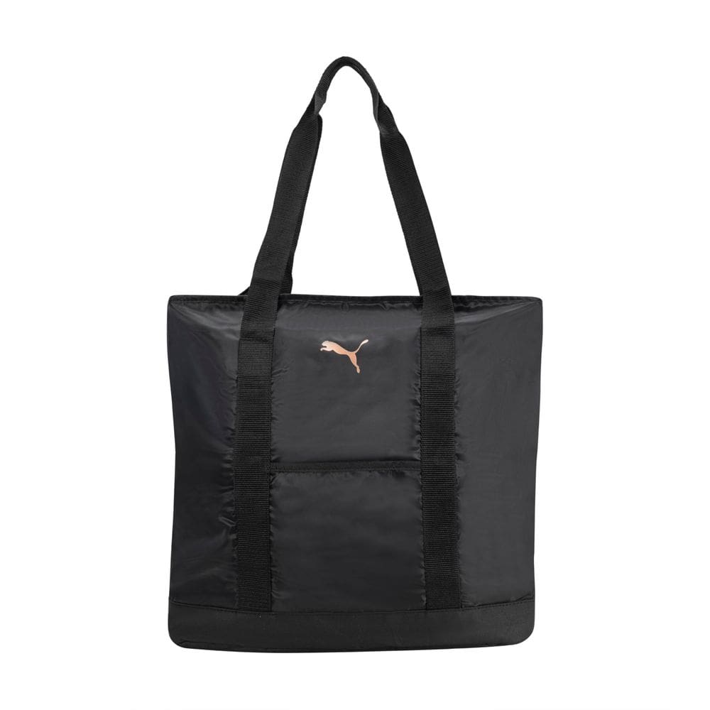 Sacola de ginástica PUMA Evercat Cambridge para mulheres preta/dourada