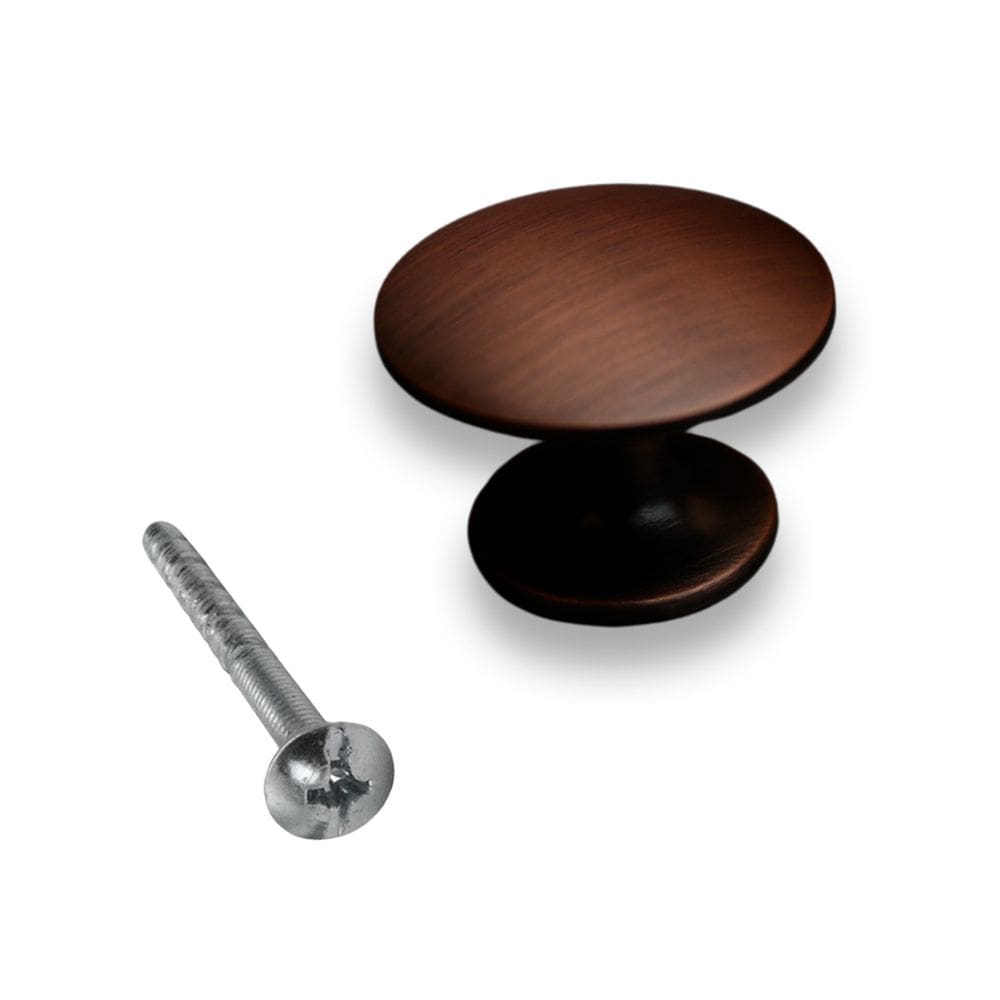 Puxador Móveis Portas Armários Knob Cobre Envelhecido 30mm 2500 Pauma
