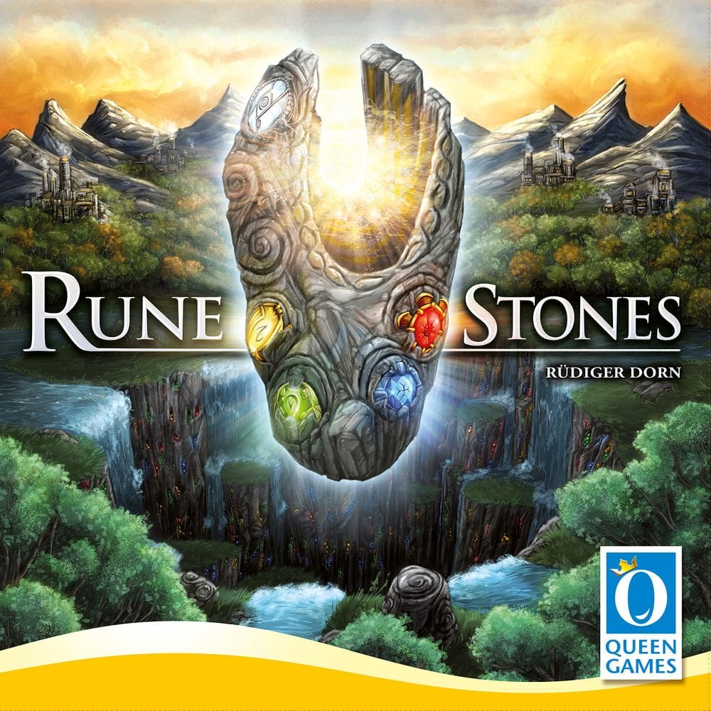 Jogo de tabuleiro Queen Games Rune Stones para crianças e adolescentes