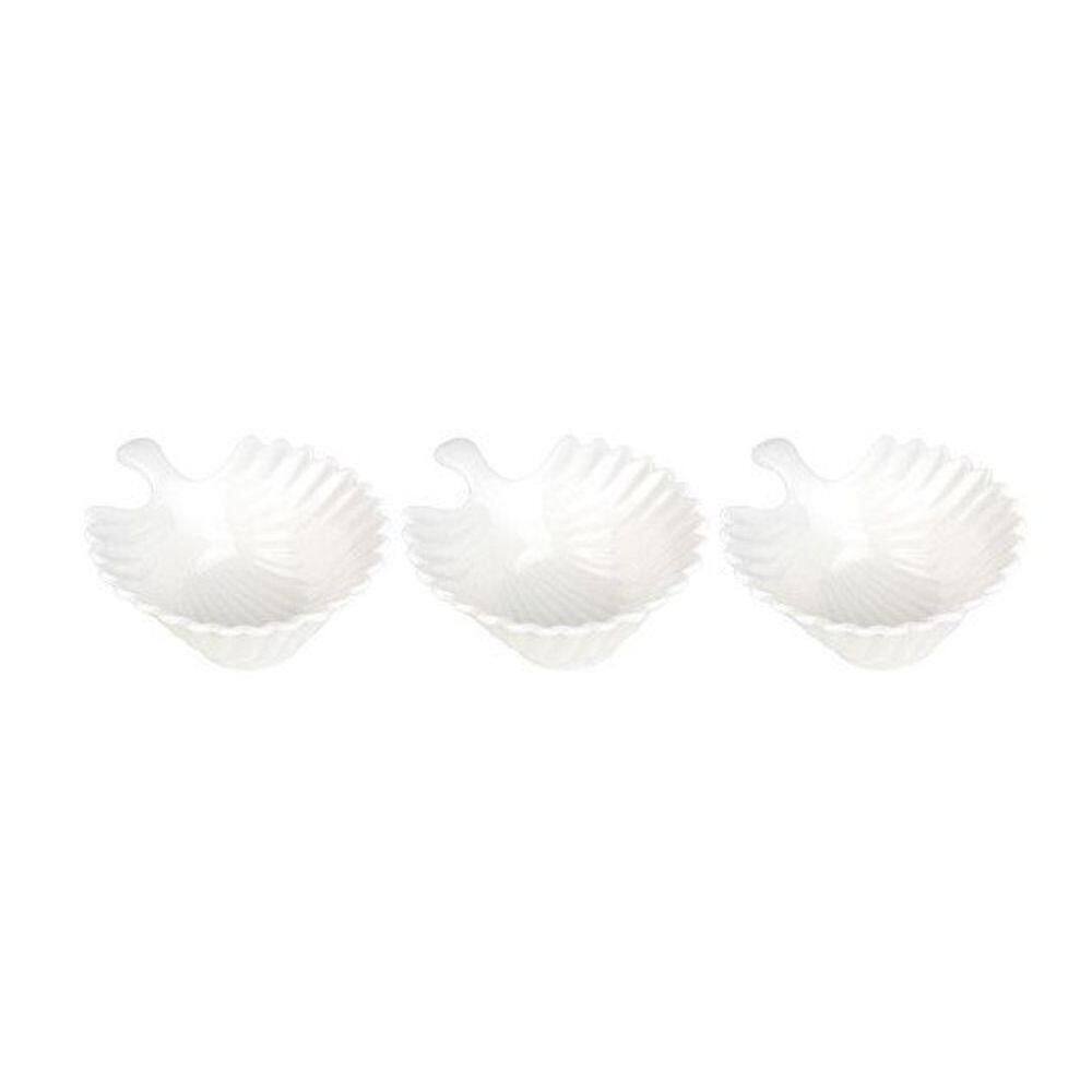 Conjunto Com 03 Petisqueiras De Porcelana Pcln-080 - Haüskraft