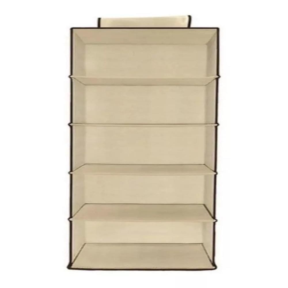 Organizador Prateleira Vertical Grande 120cm Sapateira Guarda Roupas Closet 6 Divisórias Multiuso