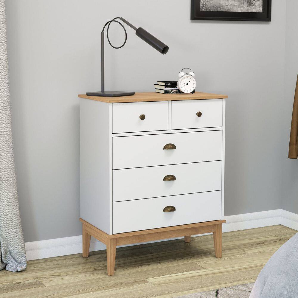 Comoda - Colonial 700cm x 900cm x 410cm Mel / Branco