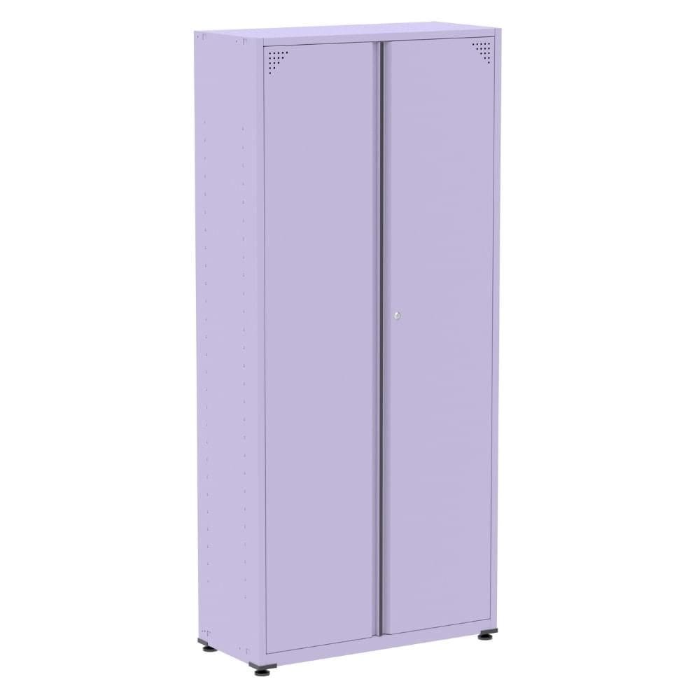 Armário Alto 2 portas Pandin 90 cm (Largura) Inmetro Estrutura e Portas Aço Lilás c/ Chave
