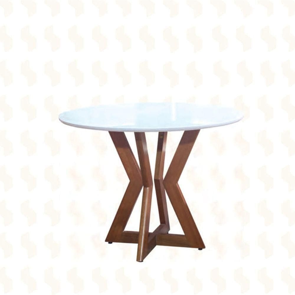 Mesa De Jantar Madeira Maciça - Ibiza-1,0x1,0m - Art Salas