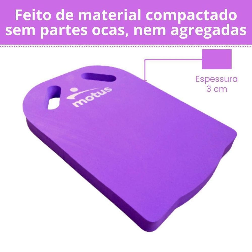 Prancha Natação EVA Maciça 40x27x03 cm - Melhora Desempenho