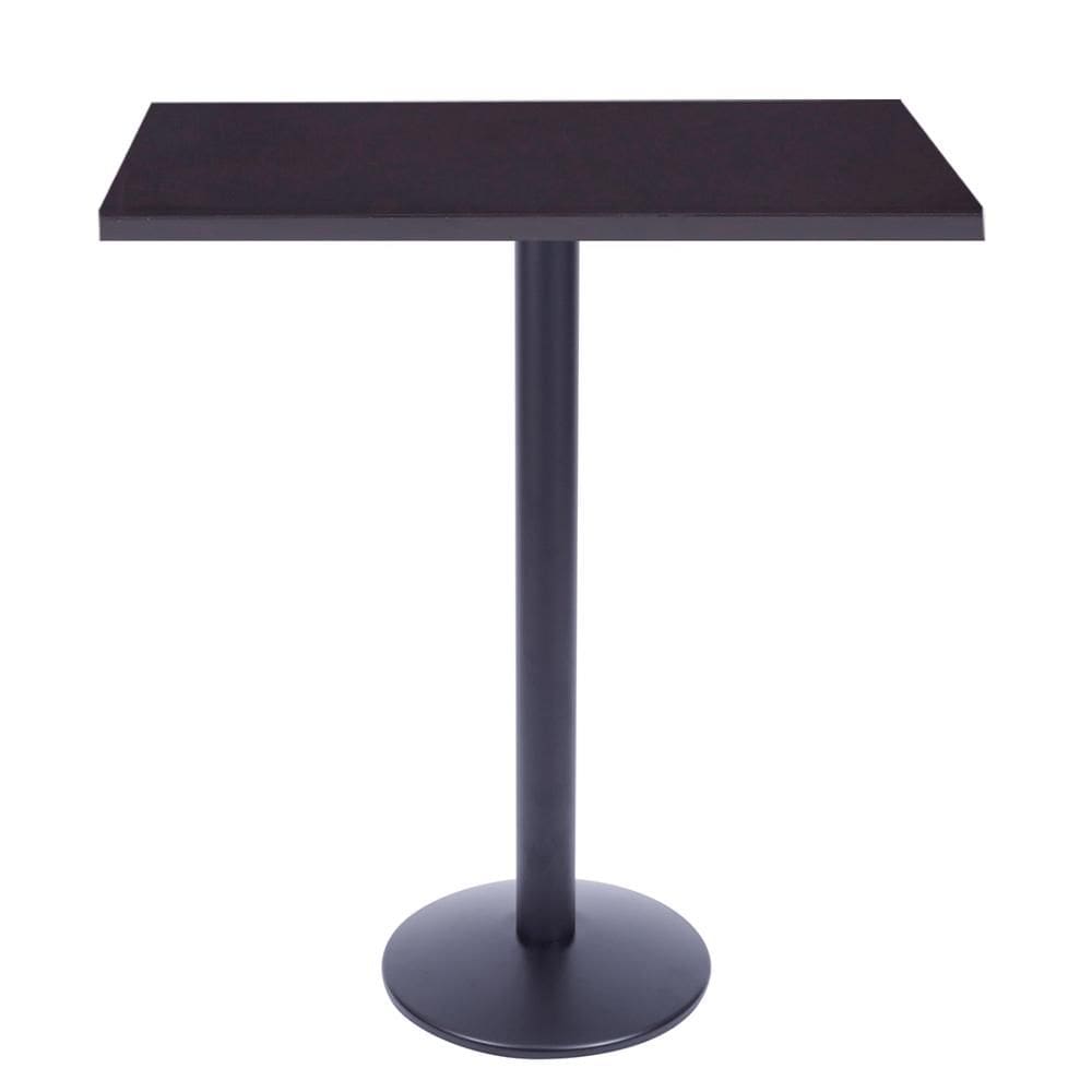 Mesa Bistrô Zeta 111,50 cm (Altura) com Tampo em MDP Quadrado 60 cm Preto