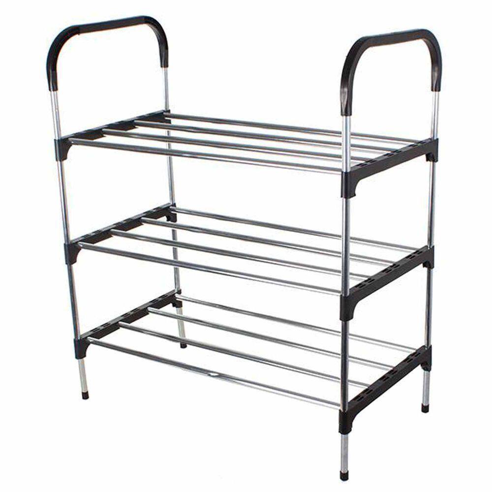 Sapateira Rack Organizador Sapatos Tenis Desmontavel Calçados Prateleiras 3 Andares Objetos Movel Casa Multiuso