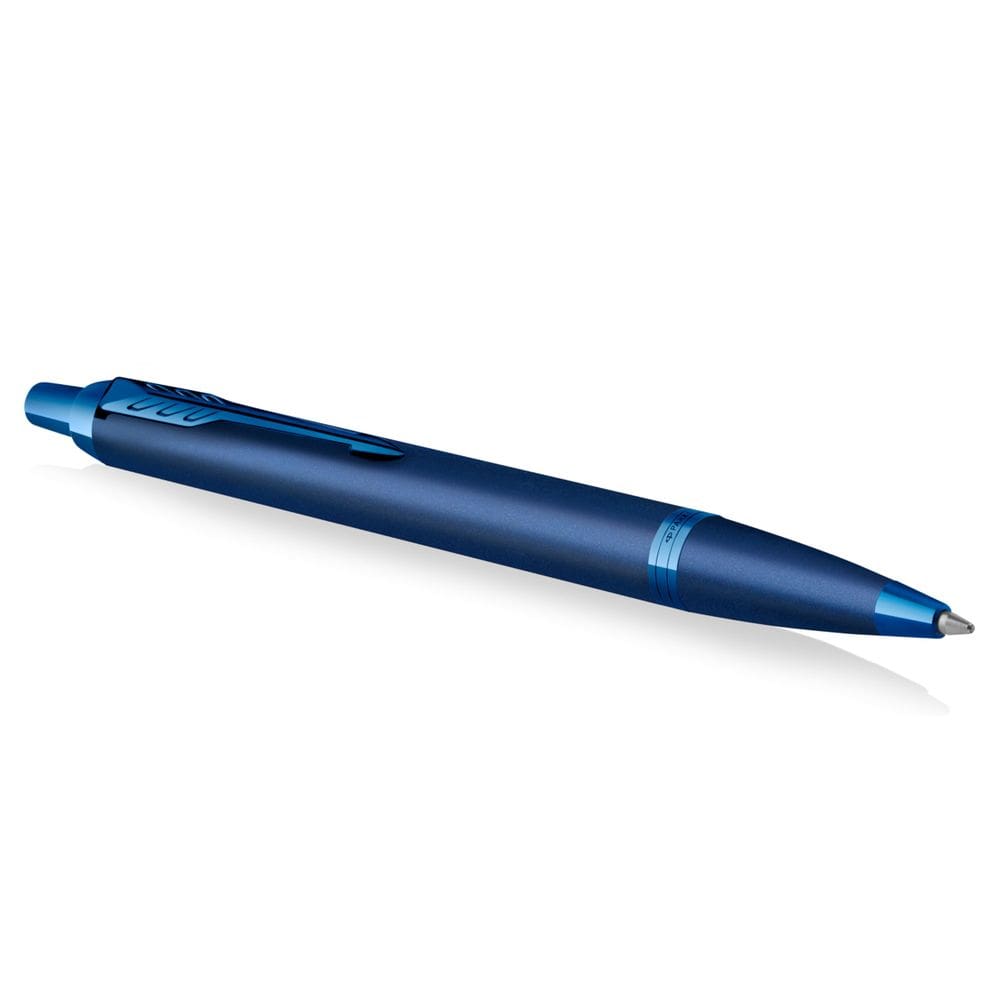Caneta esferográfica Parker IM, tinta azul monocromática, ponto médio