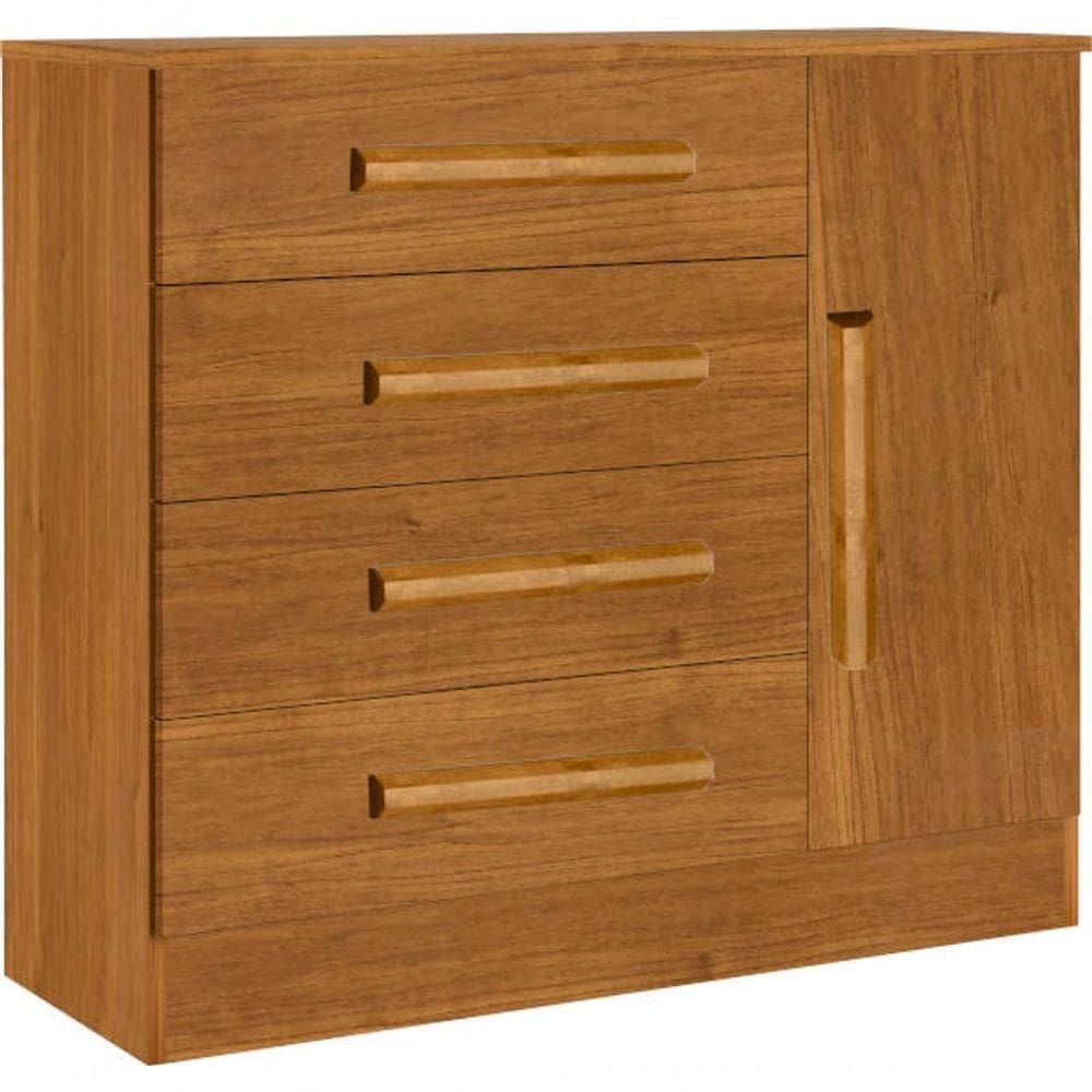 Cômoda Para Quarto 4 Gavetas Com Sapateira Zeus-nature Bianchi Móveis