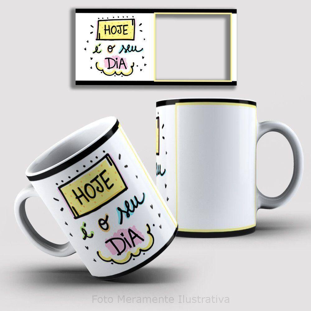Caneca De Porcelana 325ml Decorada Feliz Aniversário Feliz Aniversário 2