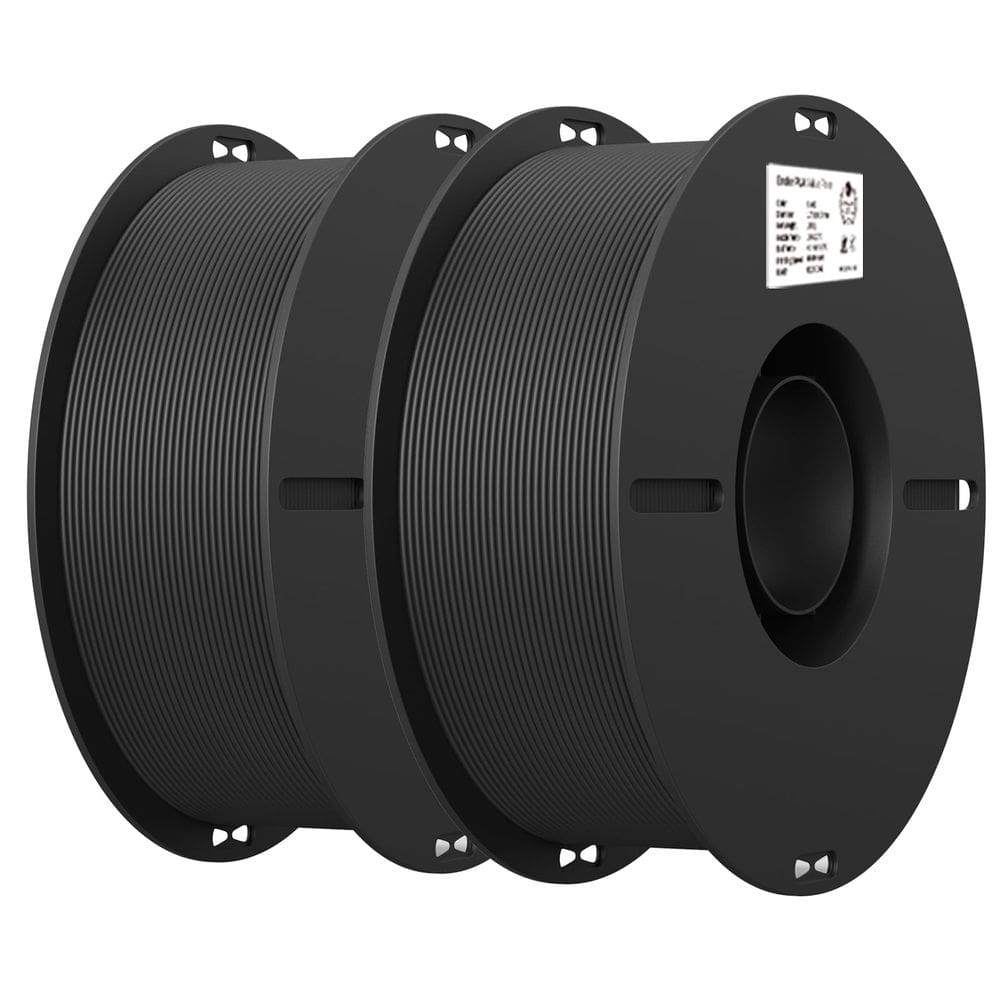 Impressora 3D Filament Creality PLA 1,75 mm 2 kg, pacote com 2 unidades, preto