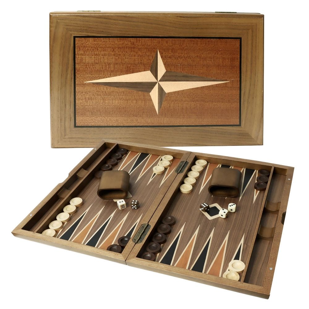Conjunto de jogos de tabuleiro de gamão GSE Games & Sports Expert
