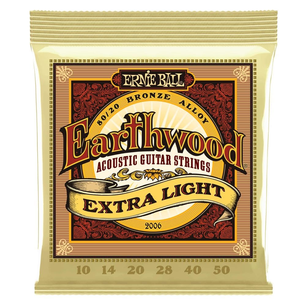 Cordas para guitarra acústica Ernie Ball Earthwood Extra Light