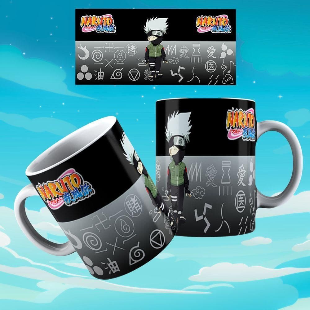 Caneca De Porcelana 325ml Animes Decorada Naruto 2