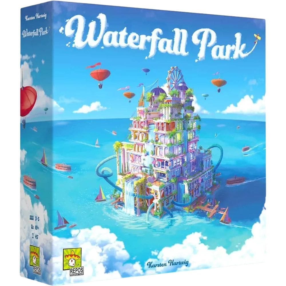 Jogo de tabuleiro Waterfall Park Build Ultimate Amusement Park