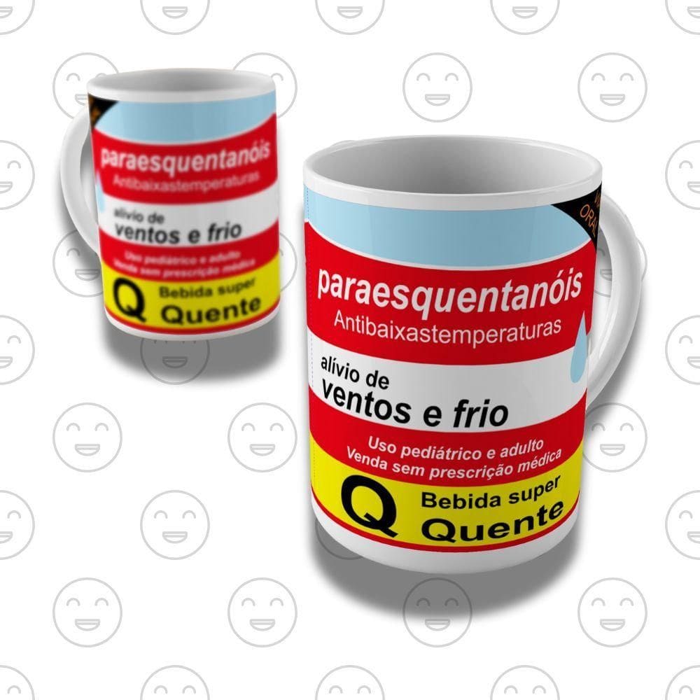 Caneca De Porcelana 325ml Engraçada Paraesquentanóis