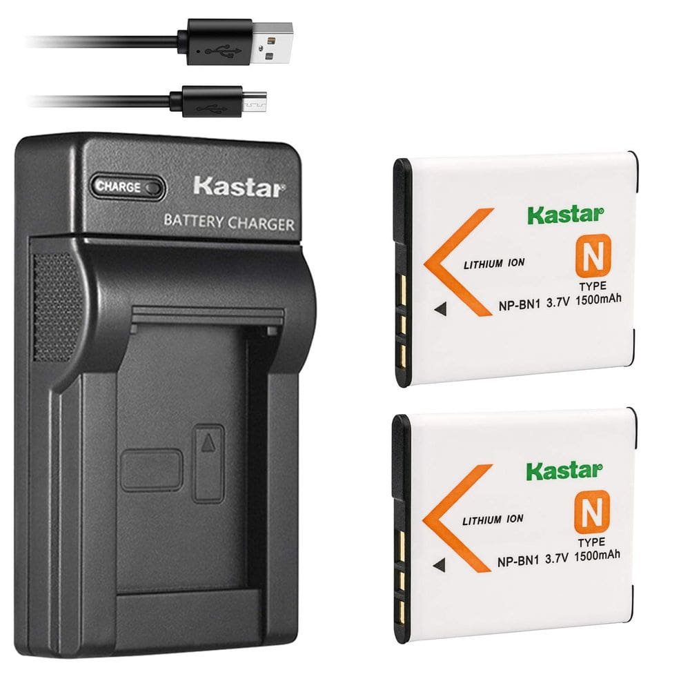 Substituição do carregador de bateria Kastar para Sony NP-BN1