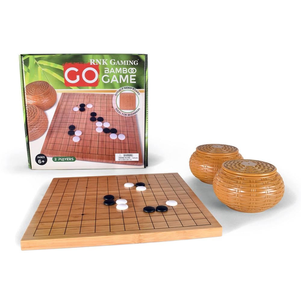 Conjunto de jogos Go RNK Gaming Reversível Bamboo 13x13/9x9 Grid