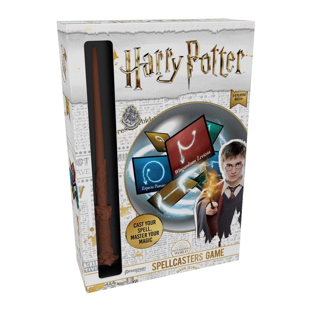 Jogo de charadas Goliath Harry Potter Spellcasters com varinha